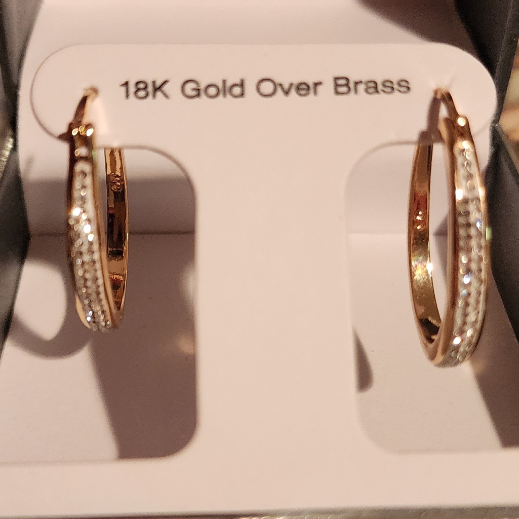 18 Kt Gold Plated Hoops Earrings